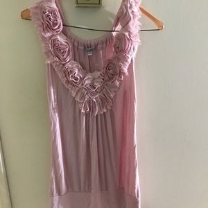 Women’s rose colored floral top